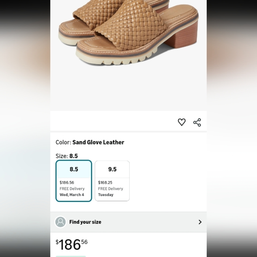 Bernardo Sylvie Woven Woven Slide Sandals.Never Wear. - Picture 10 of 10